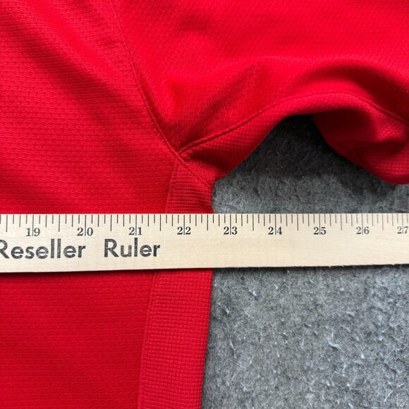 Georgia Bulldogs Nike Polo Shirt Men M Red Colorblock Performance Team Issue - Picture 12 of 16